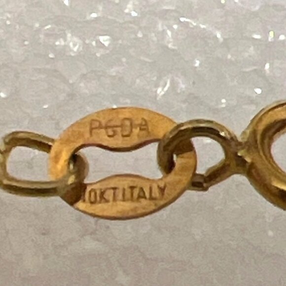 10K Gold Italy 20” Twisted Rope Chain w/ PGDA 10K Moissanite Cluster Pendant - Picture 10 of 16